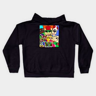 Mushrooms vs Turtles Kids Hoodie